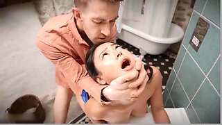 Asian Lil Rae Black tries Dany Ds monster