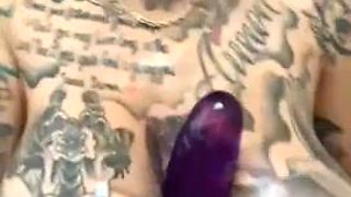 Tatted big ass mami goes wild