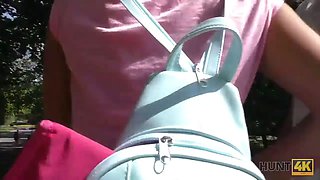 Hunt4k. sexy girl experiences cute porn for currency with stranger