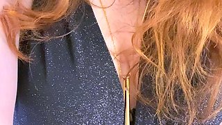 Amazing redhead solo masturbation