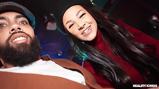 Sneakily Sucks James Angels Black Cock In A Poetry Slam - Evelin Stone