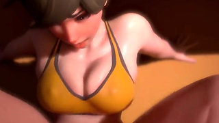 Cute Ass Tracer Laughs as She Gets Her Nice Tight Blushing Bald Ass Pussy Fucked