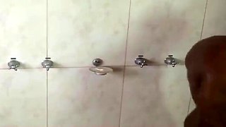 Intimate Shower Moments: Two Dark-skinned Partners Engaging In Sexual Intercourse