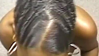 Hot Black Girl Great at Sucking Her Boyfriend's Big Black Cock and Then Getting Fucked Doggy Style
