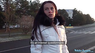 Public agent numerous orgasms as narrow raw warm cunt drains agents nuts