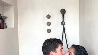 Wild Sex in the Shower with My Wife Busty Rarabe- Yasmina Khan
