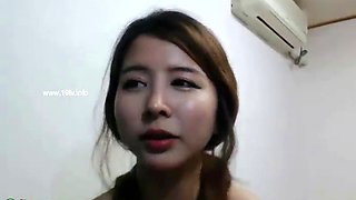 Korean cute camgirl masturbates in pantyhose
