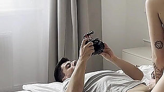Bts Threesome Video! He Joined Us During Filming Our Lesbian Scene!