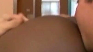 She Black Woman with Big Tits and Big Ass Is Horny