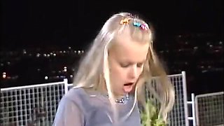 Long-haired Blonde Dares To Fuck In The Garden Of The Villa - Dora Venter