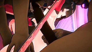 Hentai chick enjoys anal sex at the gym