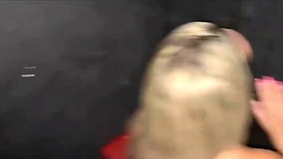 Amateur Gloryhole Blowjob with Zara Snake, Kel Abate & Gabi Carlos - Hot Latina MILF & Redhead Threesome
