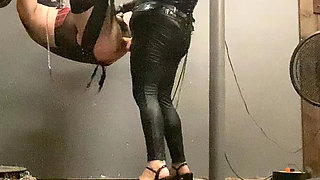 Sissy Handsfree Cums Prematurely in Chastity During Pegging and I Humiliate Him