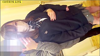 Kazmaxa in a school uniform getting it in missionary style