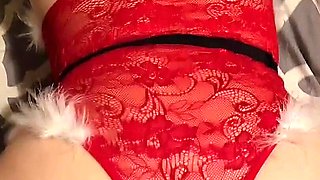 Full Christmas Lingerie set and Video