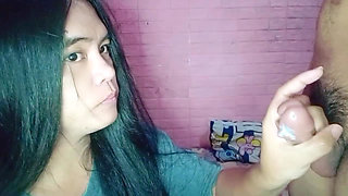 Hard Day at Work Ends With a Wet Pinay Blowjob - Ayesha Sy