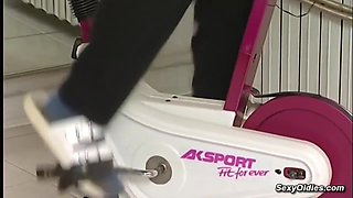 Busty Redhead Mature Lady Fuck In The Gym