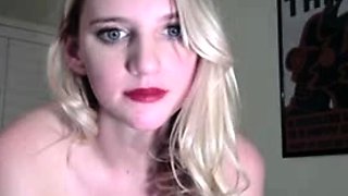 Big Boobed Blonde Masturbates With A Dildo In The Bathroom