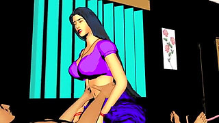 Aj mene apni sexy bhabi ku bed per choda