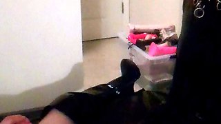 Naughty blonde femdom fetish hottie rams ass with strapon