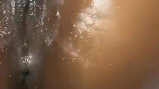 Stimulating My Clit Fucking My Pussy with Monster Dildo Creaming Wet Orgasms