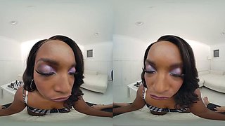 Black chess queen. With ass n tits: Blowjob, Brunette  Latina VR Porn