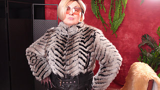 Hot Fur Coat Collection - Part 3. Fetish MILF Arya Grander