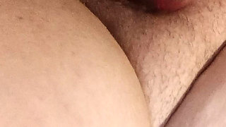 Hairy pussy with big tits