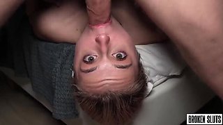Shy Teen Molly Cute Takes Big Cock For The First Time - Rough Doggystyle & Cum In Mouth