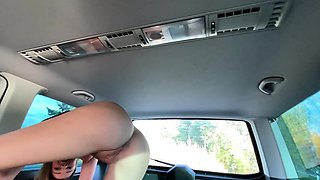 Czech amateur blowjob and fucking POV in public