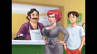 Voyeur fun with milf Mrs. Johnson in Summertime Saga