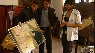 DP with a busty brunette