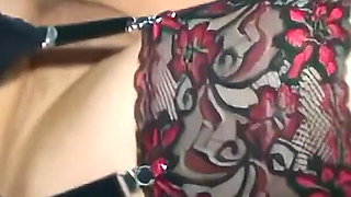 Redhead BBW Wife and Kim Play Together with a Strap-on Before Sucking Cock and Peeing