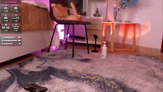 Watch this curvy Latina's massive tits bounce as she gets naughty with her feet!