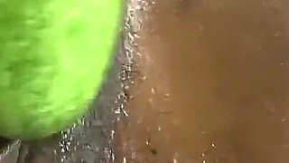 Bathroom Cucumber Fuck Red