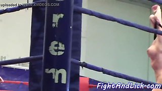 Euro teenagers wrestling before lesbiansex