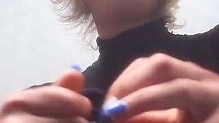 Facesitting Handjob for a Virgin Tights Fetishist - Mistress Julia