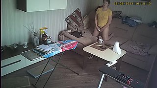 yer nude masturbation in front of hidden cam