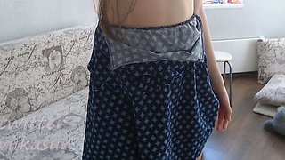 Sweet amateur teen GF jerking dick 2