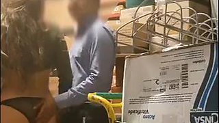 Busty fucks employee of Bodega Aurrera
