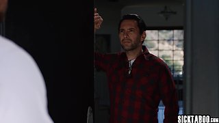 Seductive teenage fucks stepdad and teacher
