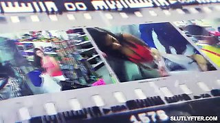 Tattoed shoplyfter young gets spreadeagle screw penetrating her pussy!