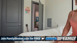 Step mommy Sarah Taylor trains step daughter how to have numerous orgasms on stepdaddy's cock