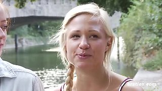German Amateur Lesbians Gabi Gold Fuck in Bikini Shop Dressing Room - Public Sex & Pussy Licking