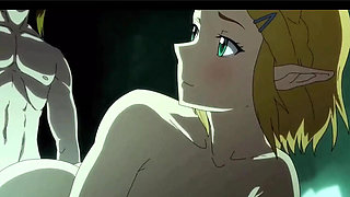 Princess Zelda Poolside Surprise - Hentai Anime Sex Uncensored