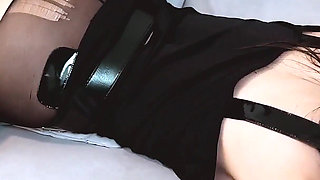 Sexy Brunette Maddy Moon Has Sex with Her First Black Guy and Wears Pantyhose for Him