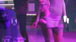 3D cuckold animation cuckold where cheating wife gets fucked by huge cock and her husband is nearby in the clube