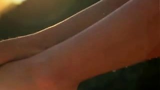 Sandra Lyd Beautiful Footjob At Sunset Footjob