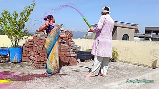 Hot XXX Outdoor Fucking With My Friends Step Sister On Holi