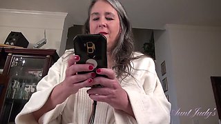 Your Step-Auntie Grace Catches You with Porn, Gives You The Real Thing Instead